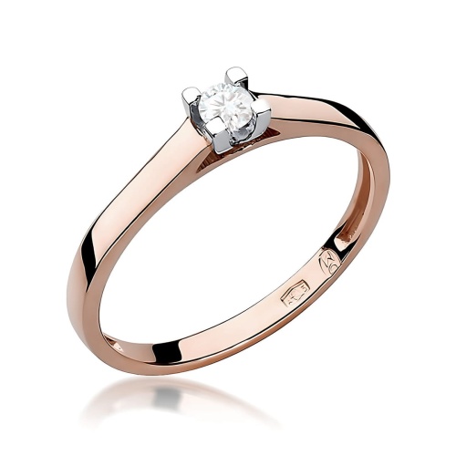 Bague W0221 Diamant 0,08ct Or rose
