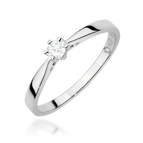 Gyűrű W0229 Gyémánt 0,08ct Fehér arany