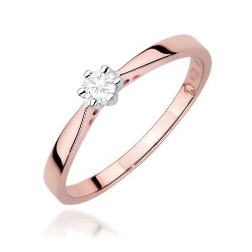 Bague W0229 Diamant 0,10ct Or rose
