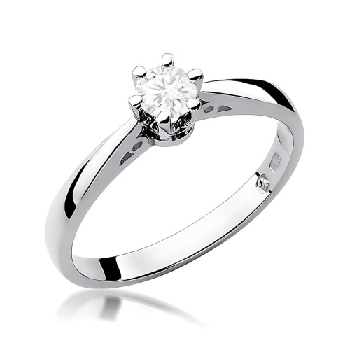 Gyűrű W0234 Gyémánt 0,25ct Fehér arany