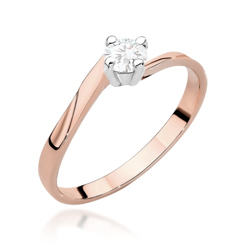 Bague W0243 Diamant 0,20ct Or rose
