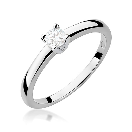 Ring W0292 Diamant 0,20ct Weißgold