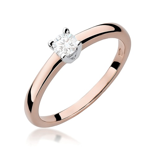 Bague W0292 Diamant 0,20ct Or rose