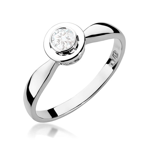 Ring W0294 Diamant 0,15ct Weißgold