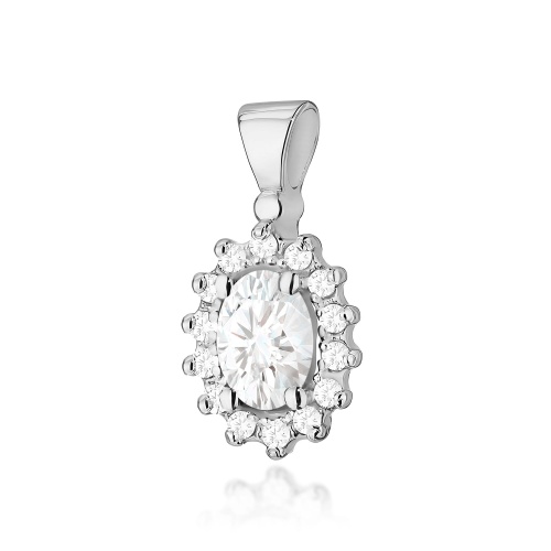 Pendentif Z0182 Diamant de laboratoire 0,40ct Or blanc
