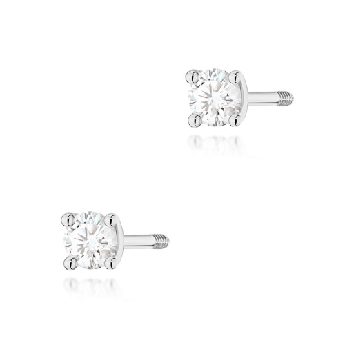Ohrringe K0066 Diamant 2 x 0,04ct Weißgold Schraubstecker