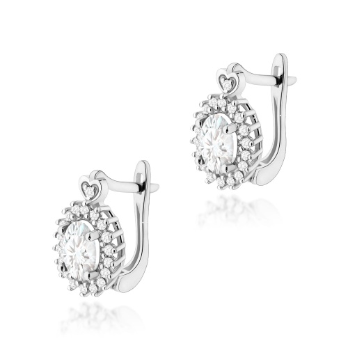 Kolczyki K0312 Diament Laboratoryjny 2 x 0,40ct białe złoto