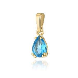 Zawieszka Z0006 Topaz Swiss 0,90ct żółte złoto