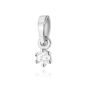 Zawieszka Z0501 Diament 0,04ct białe złoto