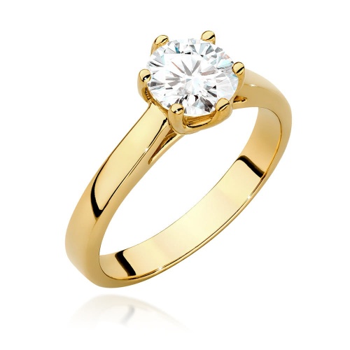 Bague W0540 Diamant 1,00ct Or jaune