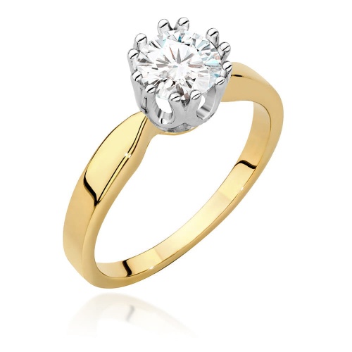 Bague W0541 Diamant 0,70ct Or jaune
