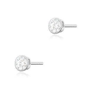 Kolczyki K0067 Diament 2 x 0,10ct białe złoto