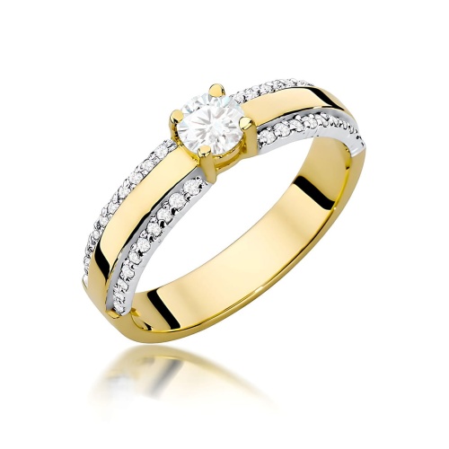 Inel W0356 Diamant de laborator 0,25ct AUR GALBEN