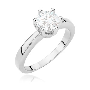Pierścionek W0482 Diament 1,00ct białe złoto