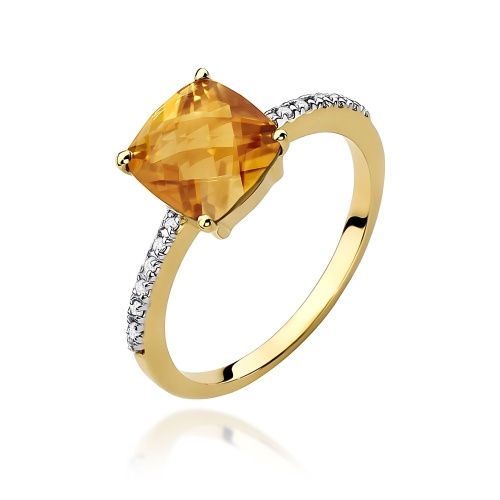 Bague W0511 Citrine 2,00ct Or jaune