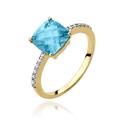 Bague W0511 Topaze  Swiss 2,00ct Or jaune