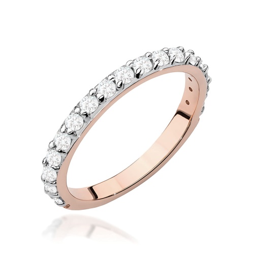 Bague W0532 avec diamants Or rose