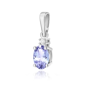 Zawieszka Z0001 Tanzanit 0,40ct białe złoto