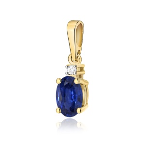 Zawieszka Z0001 Szafir 0,70ct żółte złoto