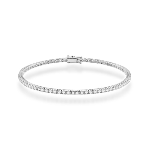 Bransoletka B0031 z diamentami białe złoto