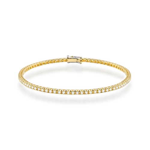 Brățară B0031 cu diamante AUR GALBEN
