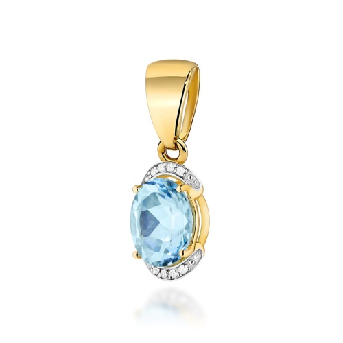 Pendentif Z0150 Topaze  Swiss 3,00ct Or jaune
