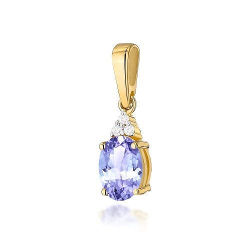 Pendentif Z0308 Tanzanite 0,70ct Or jaune