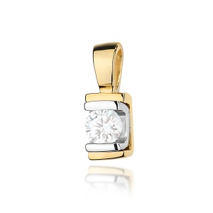 Zawieszka Z0343 Diament 0,10ct żółte złoto