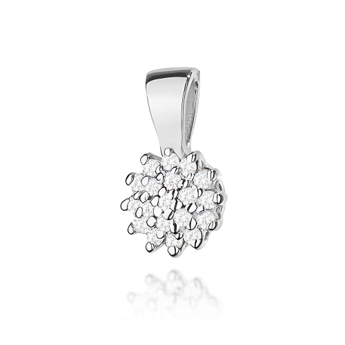 Pendentif Z0401 avec diamants Or blanc