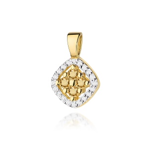 Zawieszka Z0441 z diamentami żółte złoto