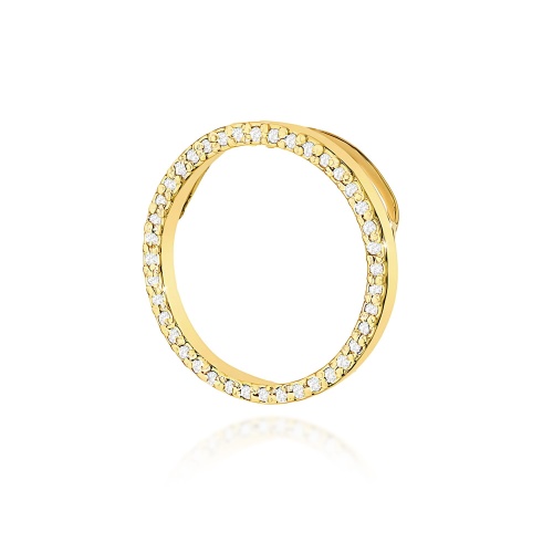 Pendentif Z0442 avec diamants Or jaune