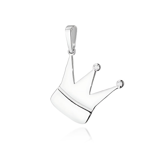 Zawieszka Z0502 z diamentami białe złoto