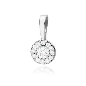 Zawieszka Z0443 Diament Laboratoryjny 0,12ct białe złoto