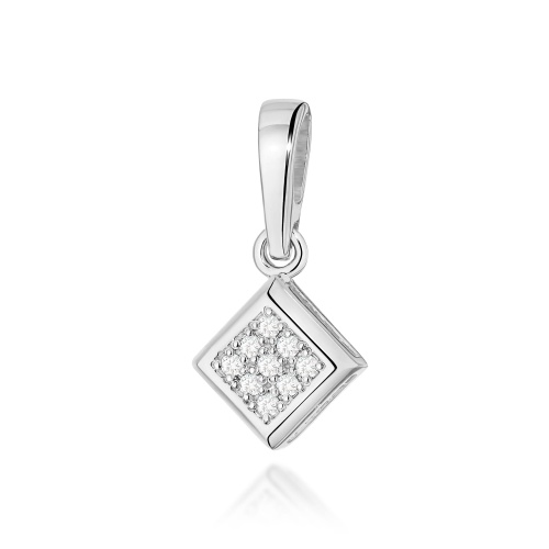 Pendentif Z0036 avec diamants Or blanc