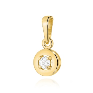 Zawieszka Z0045 Diament 0,10ct żółte złoto