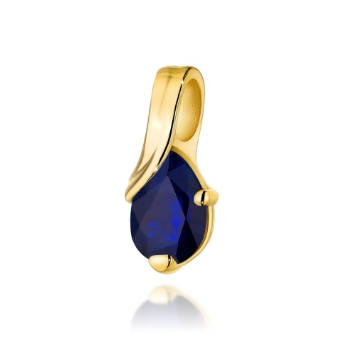 Zawieszka Z0578 Szafir 0,60ct żółte złoto