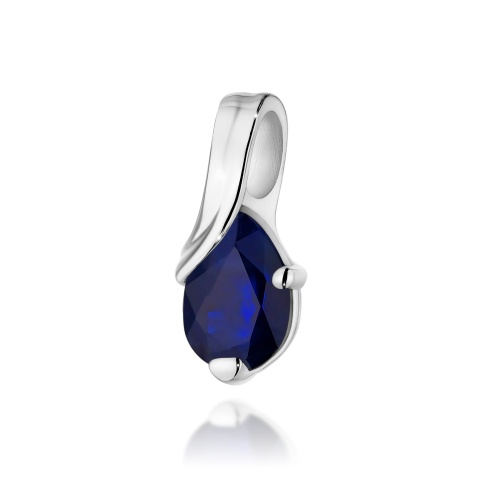 Zawieszka Z0578 Szafir 0,60ct białe złoto