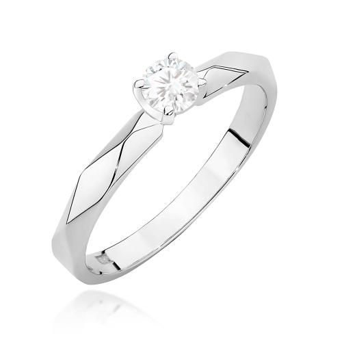 Ring W0484 Diamant 0,15ct Weißgold