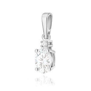 Zawieszka Z0001 Diament laboratoryjny 0,40ct białe złoto