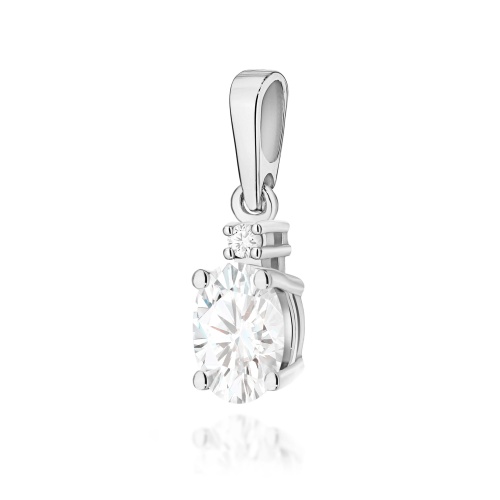Függő Z0001 Laboratóriumi gyémánt 0,40ct Fehér arany