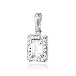 Zawieszka Z0422 Diament Laboratoryjny 0,60ct białe złoto