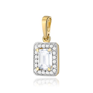 Zawieszka Z0422 Diament Laboratoryjny 0,60ct żółte złoto