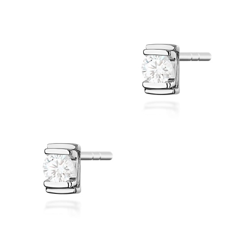 Boucles d’oreilles K0343 Diamant 2 x 0,10ct Or blanc