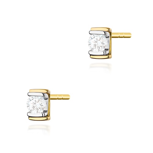 Boucles d’oreilles K0343 Diamant 2 x 0,10ct Or jaune