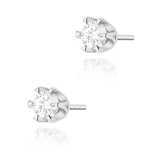 Kolczyki K0220 Diament Laboratoryjny 2 x 0,30ct białe złoto