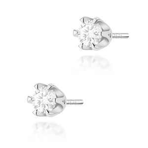 Kolczyki K0220 Diament 2 x 0,25ct białe złoto