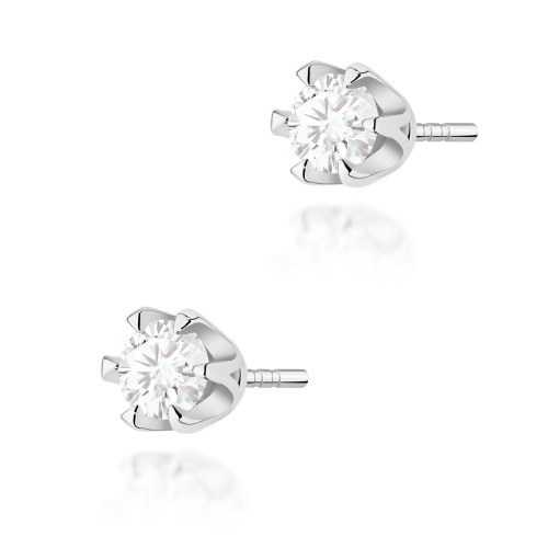Ohrringe K0220 Diamant 2 x 0,25ct Weißgold