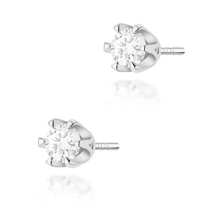 Kolczyki K0220 Diament 2 x 0,30ct białe złoto