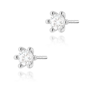 Kolczyki K0222 Diament Laboratoryjny 2 x 0,30ct białe złoto