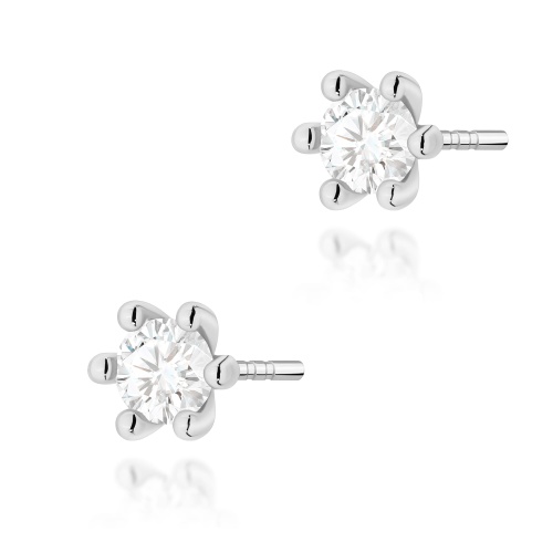 Kolczyki K0222 Diament Laboratoryjny 2 x 0,30ct białe złoto